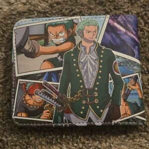 New One Piece Zoro Anime Mange Leather Wallet